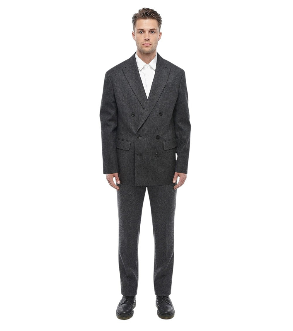 Grey Double Breasted Suit 1