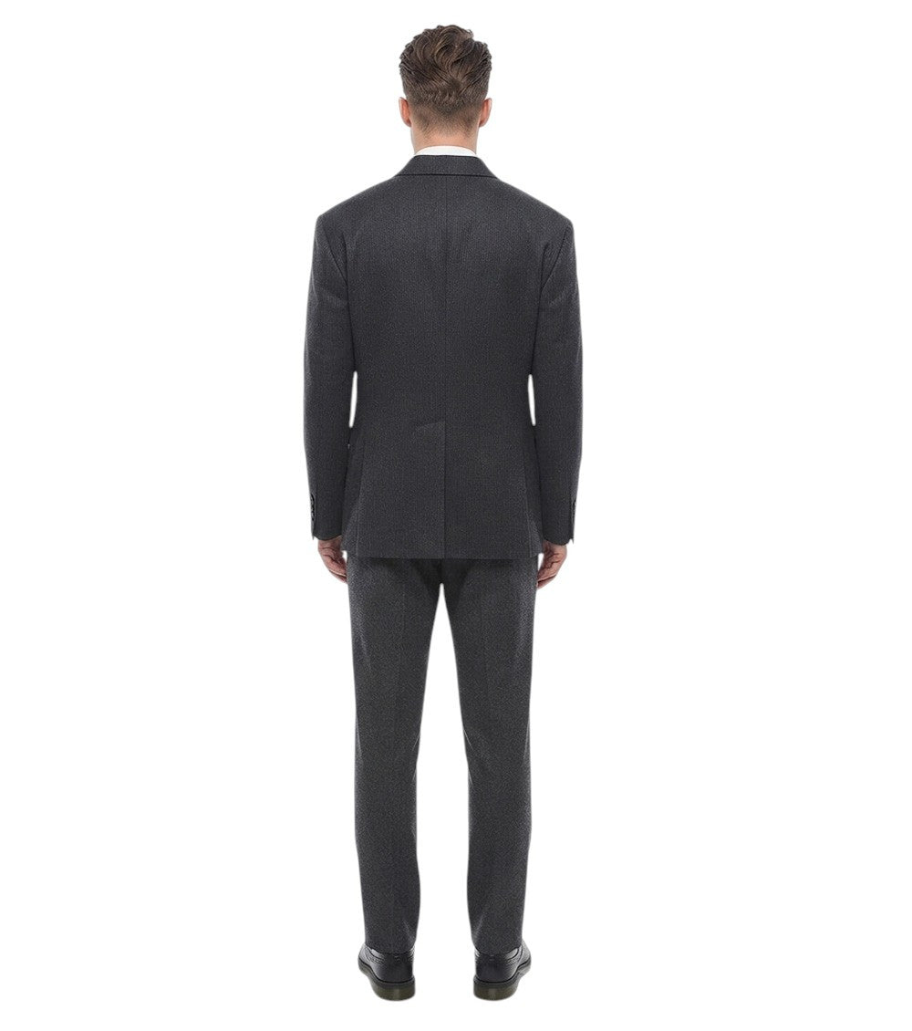 Grey Double Breasted Suit 2