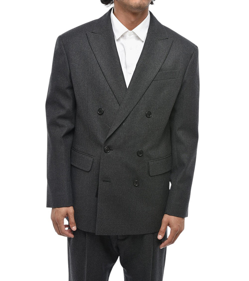 Grey Double Breasted Suit 3