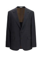 Dark Grey Notched Lapel Blazer 1