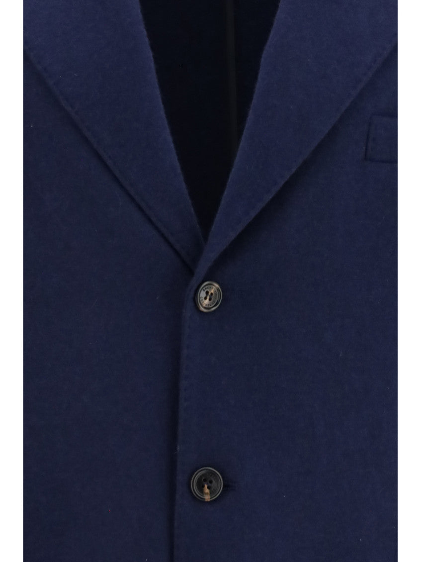 Blue Notched Lapel Blazer 3