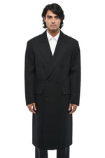 Black Double Breasted Coat 1