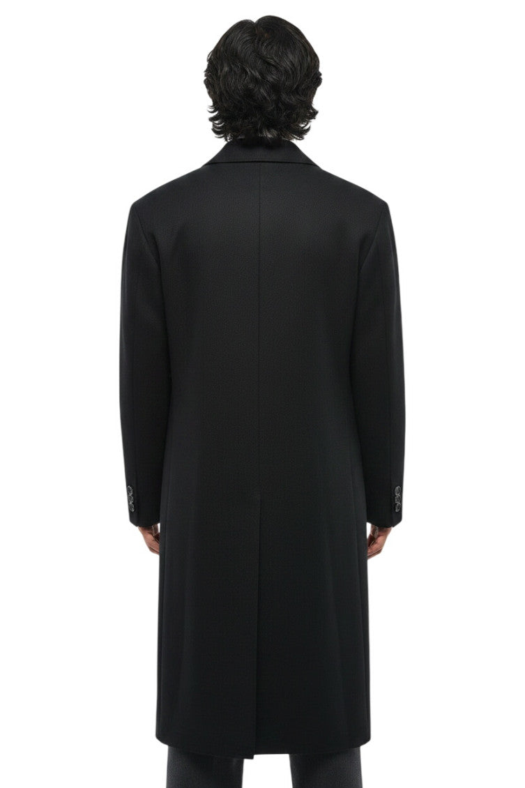 Black Double Breasted Coat 2
