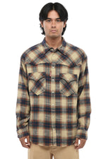 Beige Relaxed Check Shirt 1