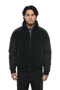 Black Mock Collar Jacket 1