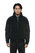 Black Mock Collar Jacket 1