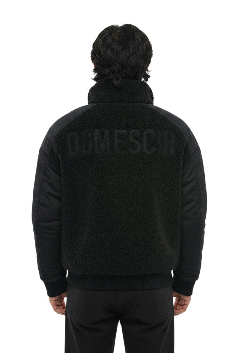 Black Mock Collar Jacket 2