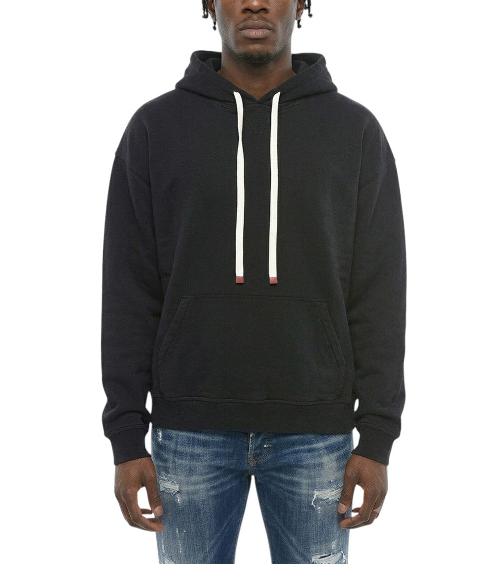 Black Relaxed Solid Hoodie 1