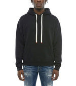 Black Relaxed Solid Hoodie 1