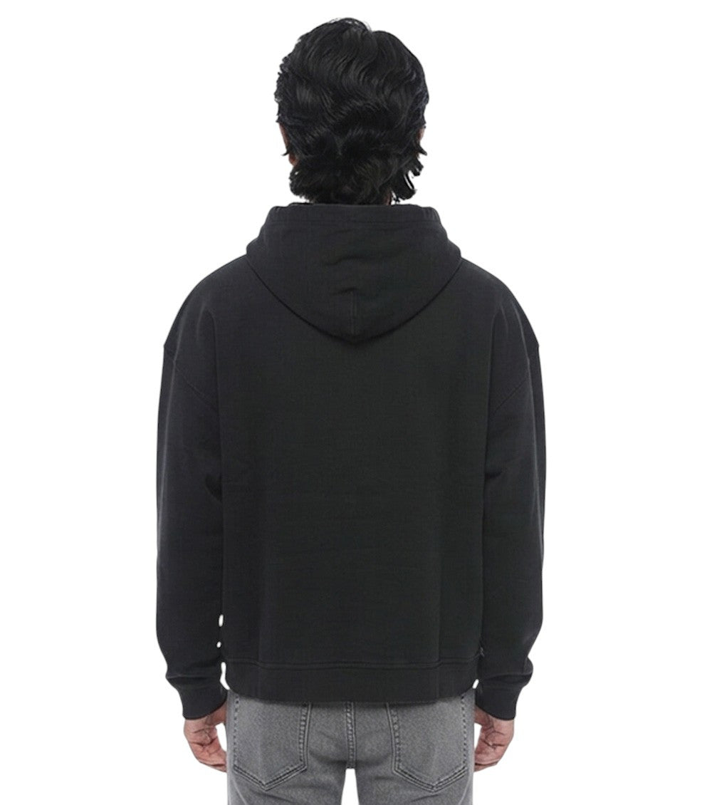 Black Relaxed Solid Hoodie 2