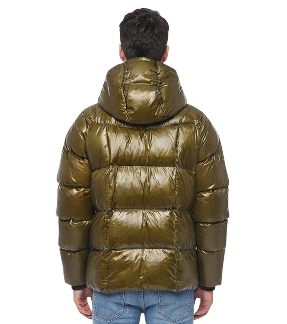 Olive Quilted Hood Jacket 2