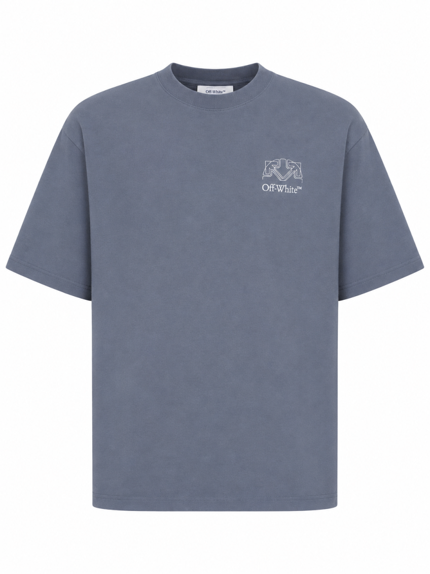 Slate Blue Logo T-Shirt 1