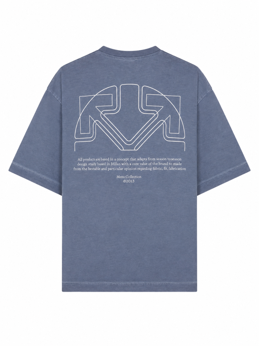 Slate Blue Logo T-Shirt 2