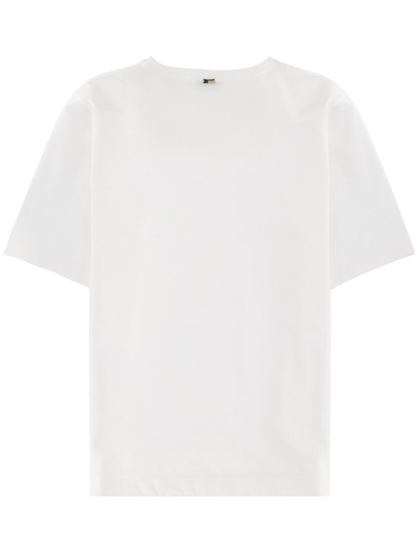 White Crew Neck T-Shirt 2