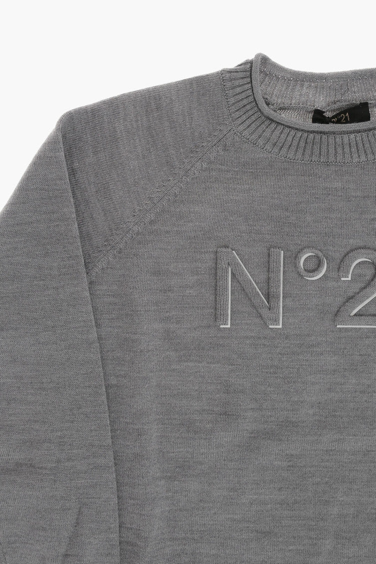 Boys Grey Logo Sweaters 3