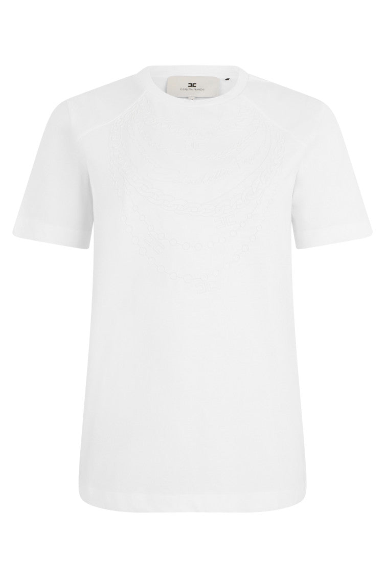 White Crew Neck T-Shirt 1