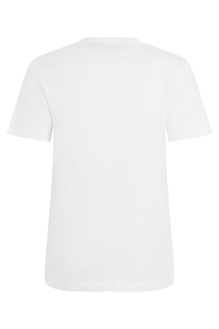 White Crew Neck T-Shirt 2