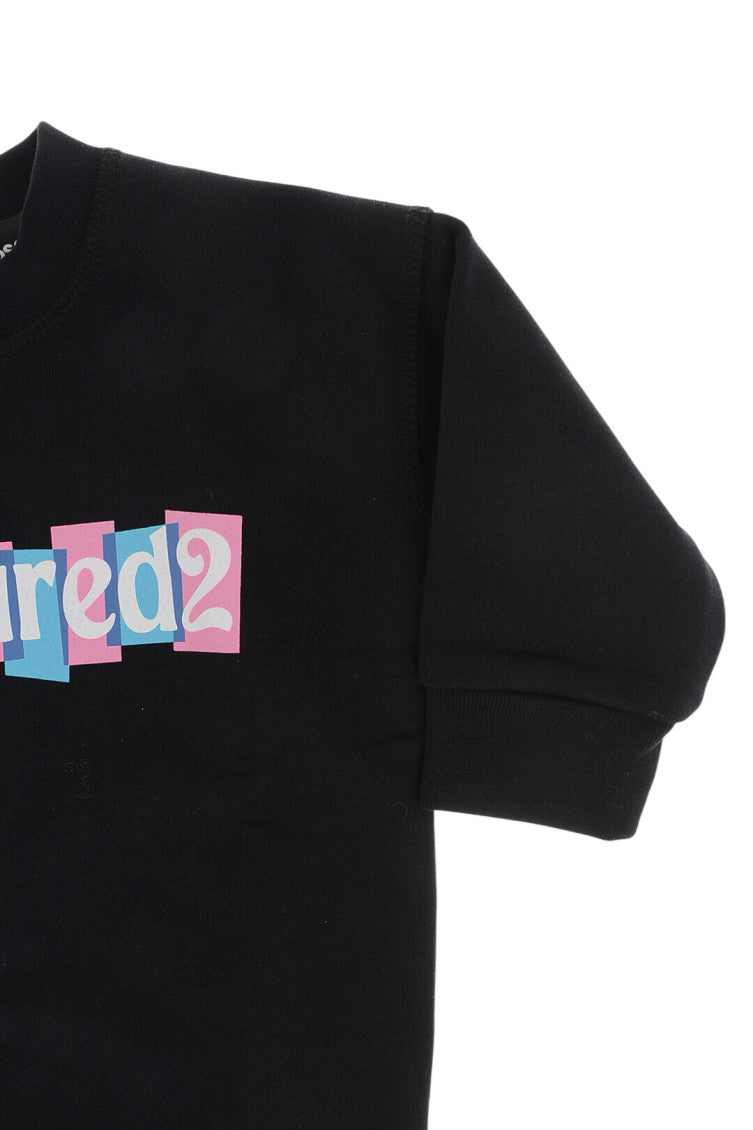 Baby Girls Black Logo Sweatshirts 3