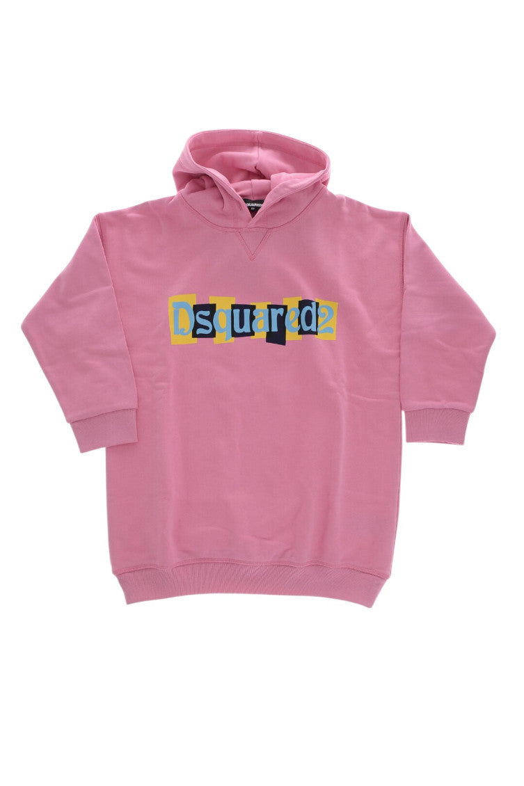 Girls Pink Logo Hoodie 1