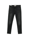 Black Slim Mid Rise Jeans 1