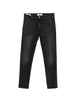 Black Slim Mid Rise Jeans 1