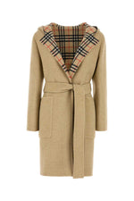 Beige Wool Reversible Coat 1
