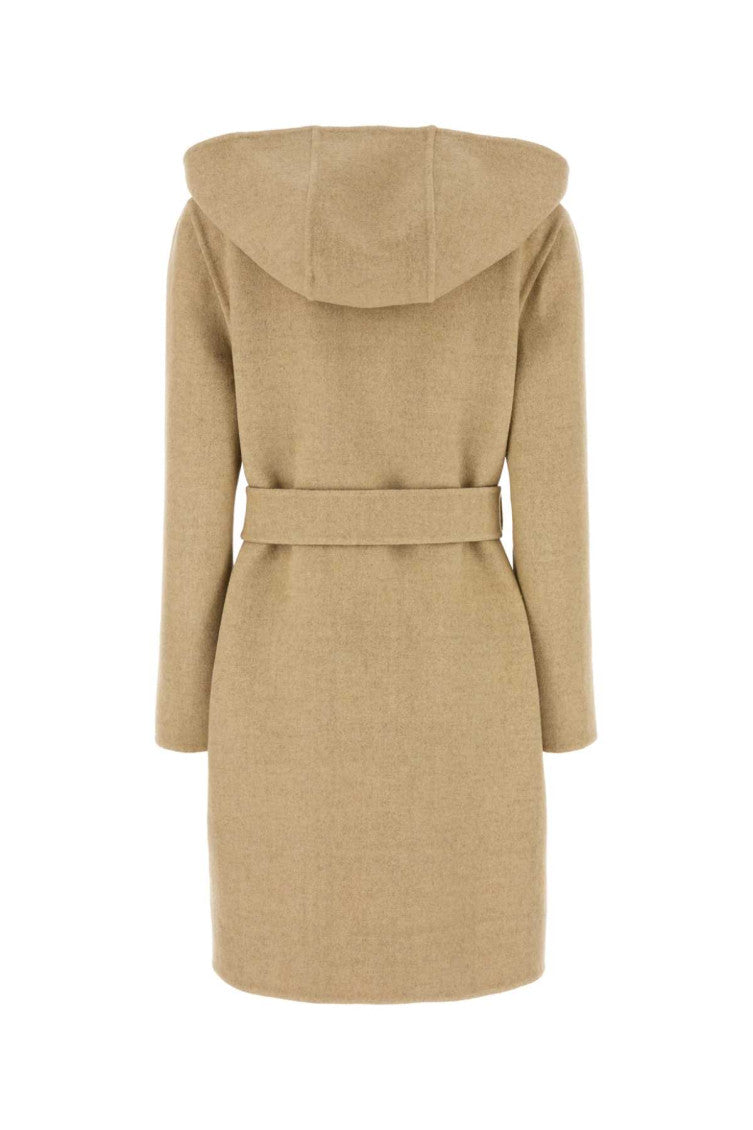 Beige Wool Reversible Coat 2