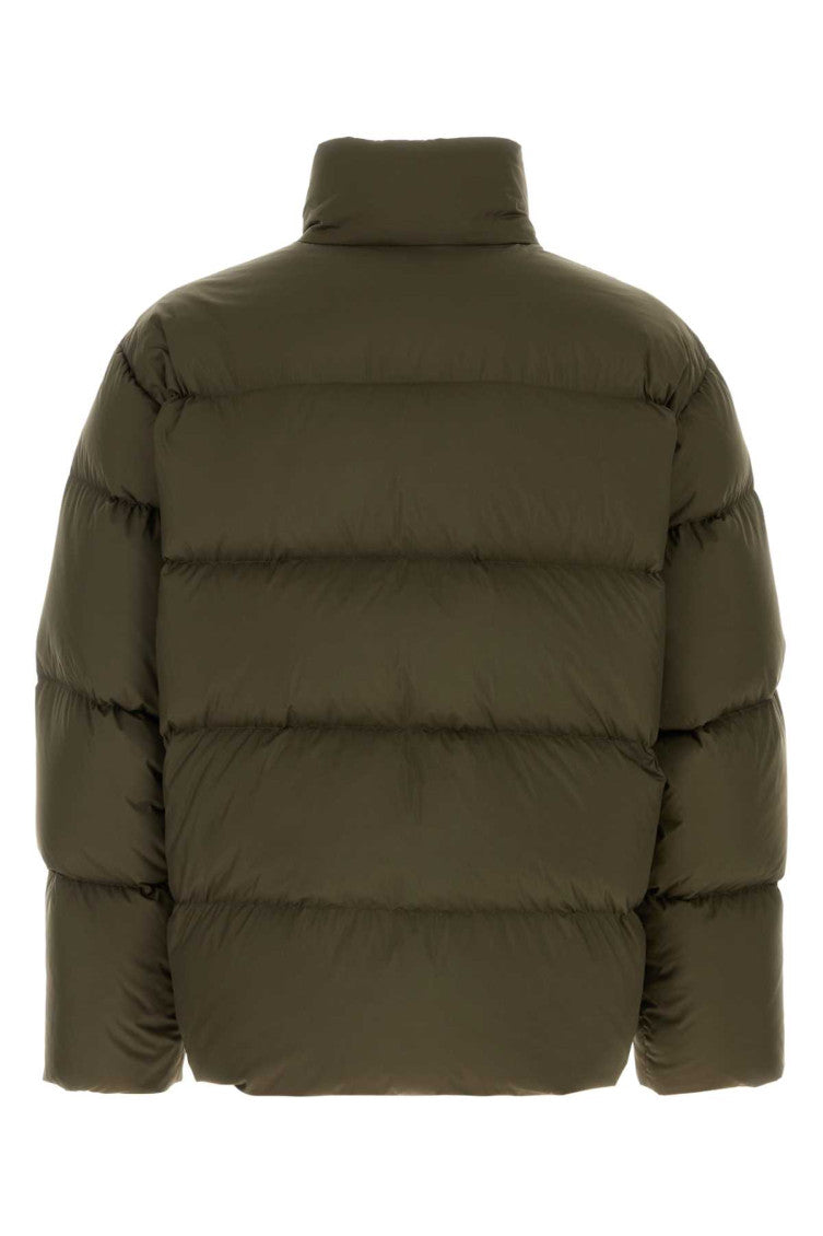 Olive Green Down Puffer Jacket 2
