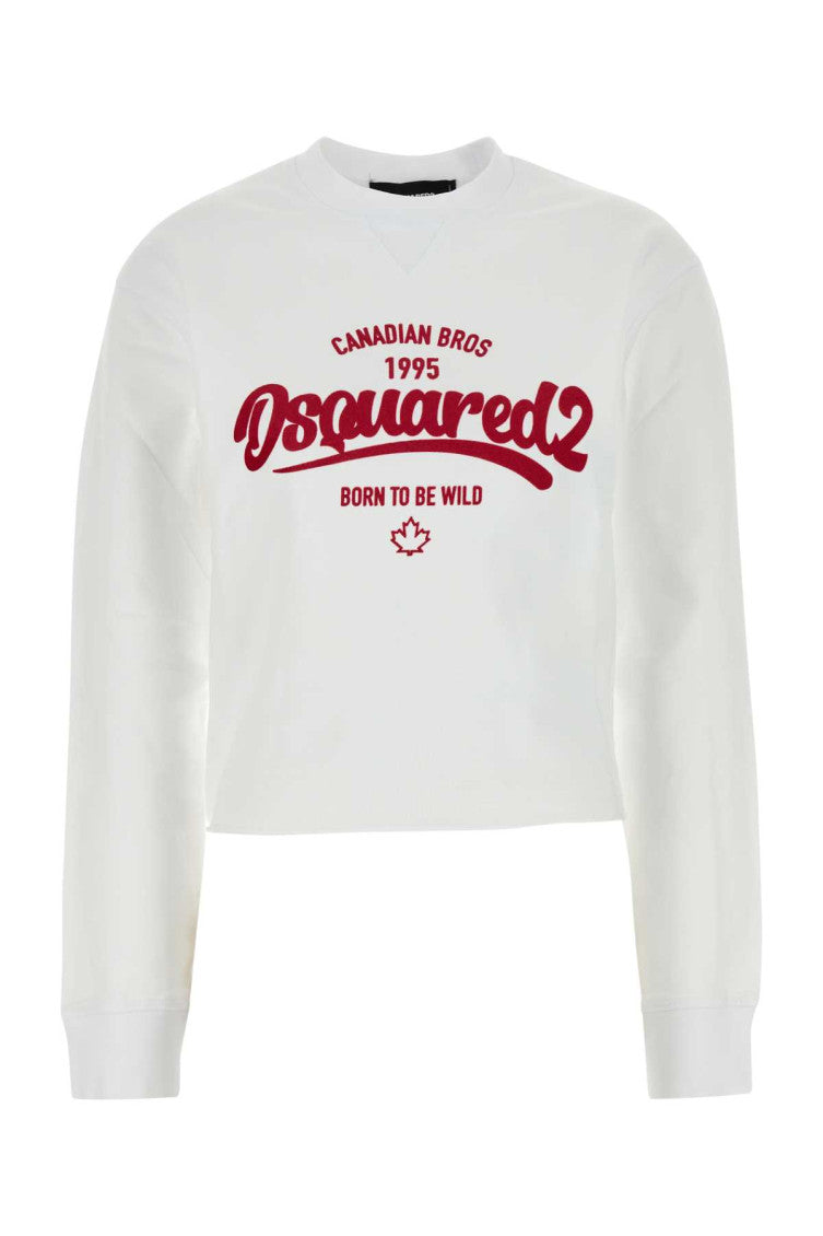 White Cotton Sweatshirt 1