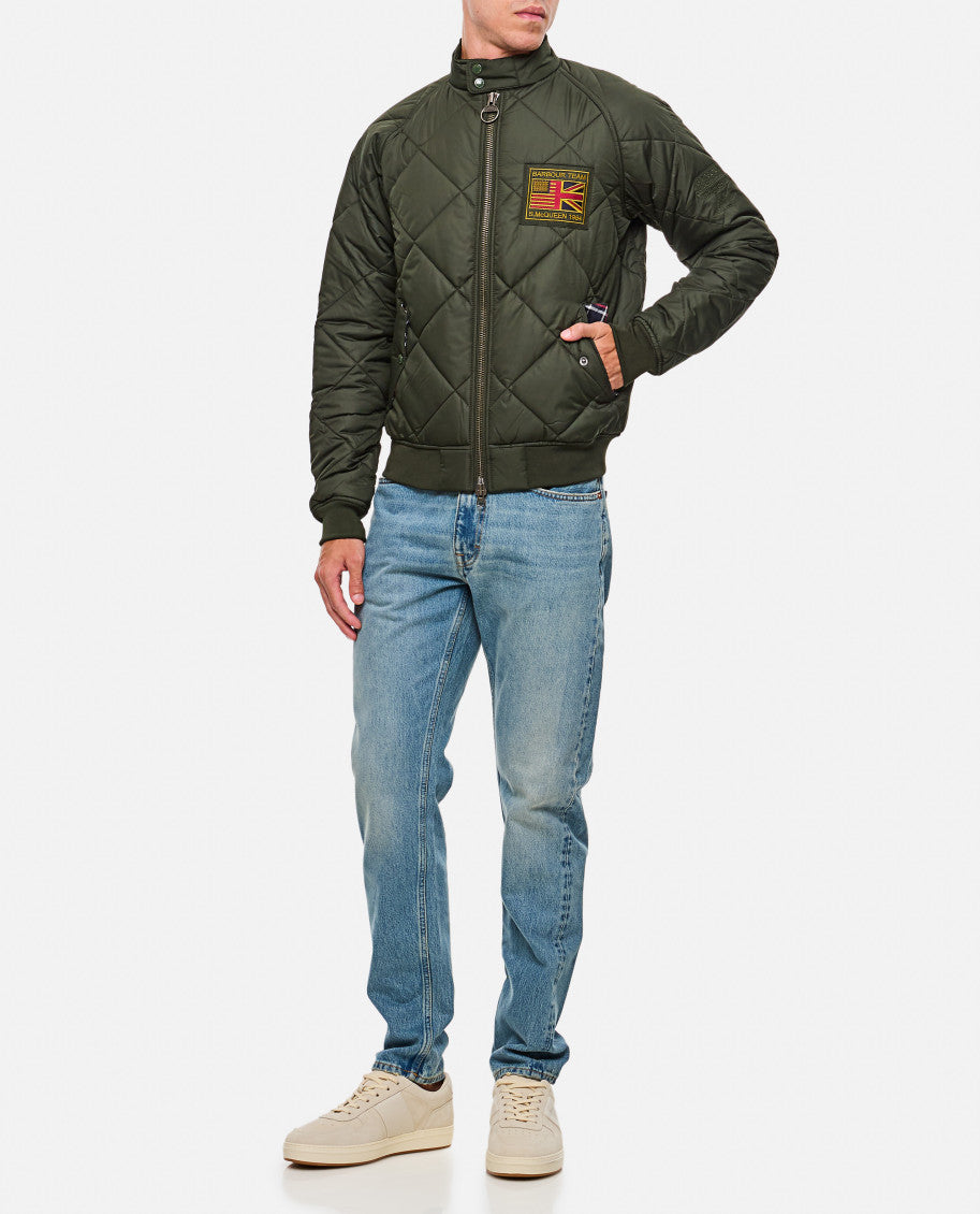 Dark Green Quilted Jacket 2