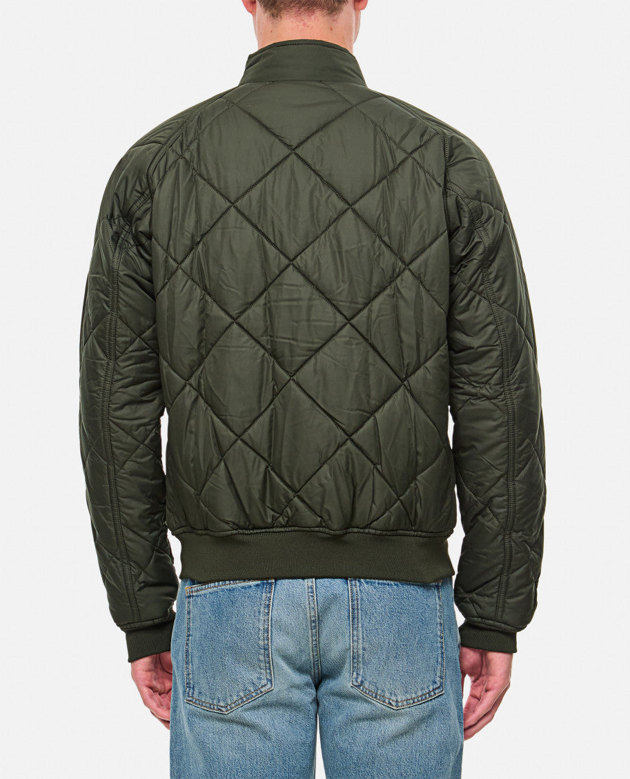 Dark Green Quilted Jacket 3