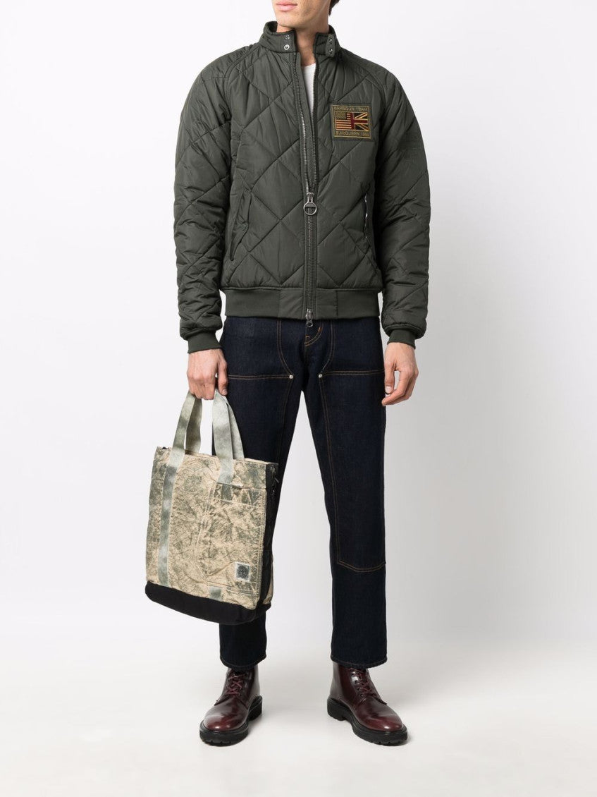 Dark Green Quilted Jacket 5