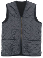 Navy Blue Quilted Sleeveless Vest 1