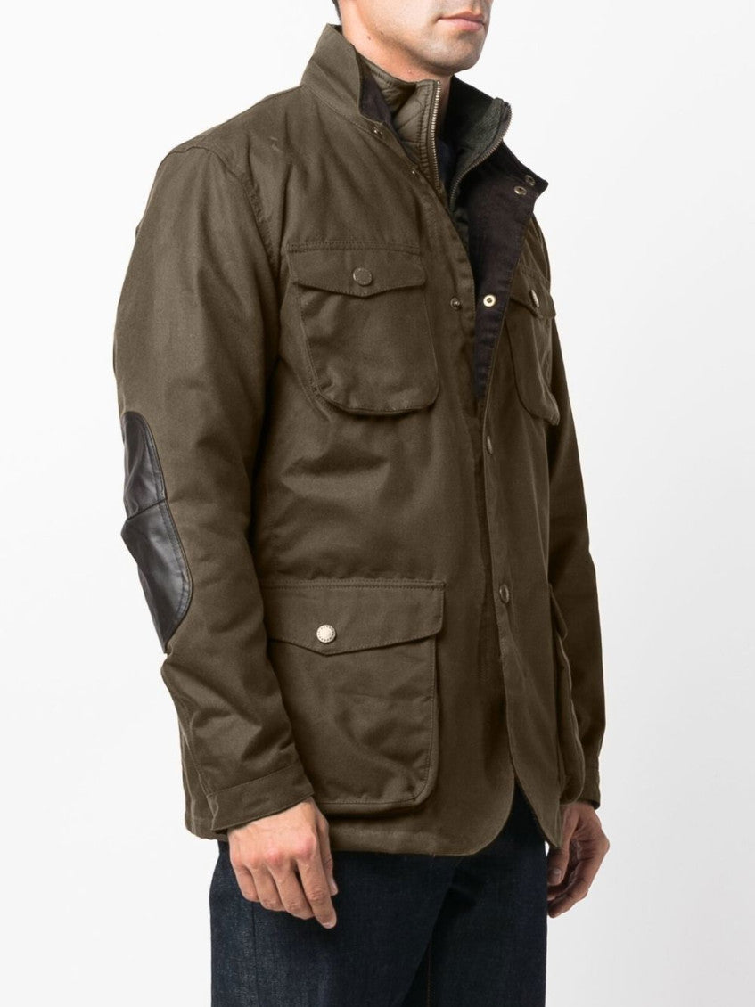 Olive Stand-Up Collar Jacket 2