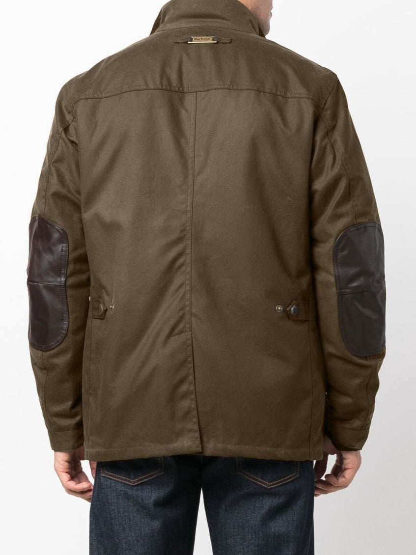 Olive Stand-Up Collar Jacket 4