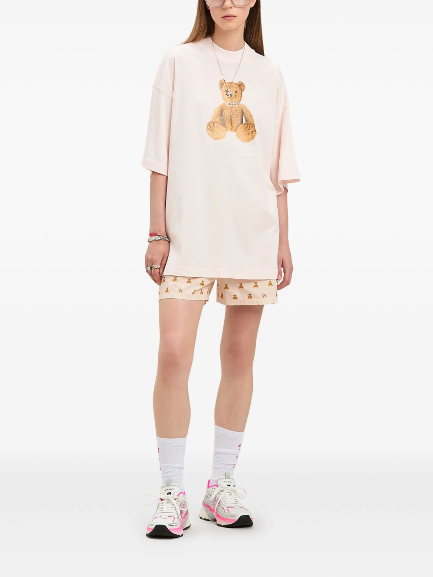 Soft Pink Monogram Shorts 2