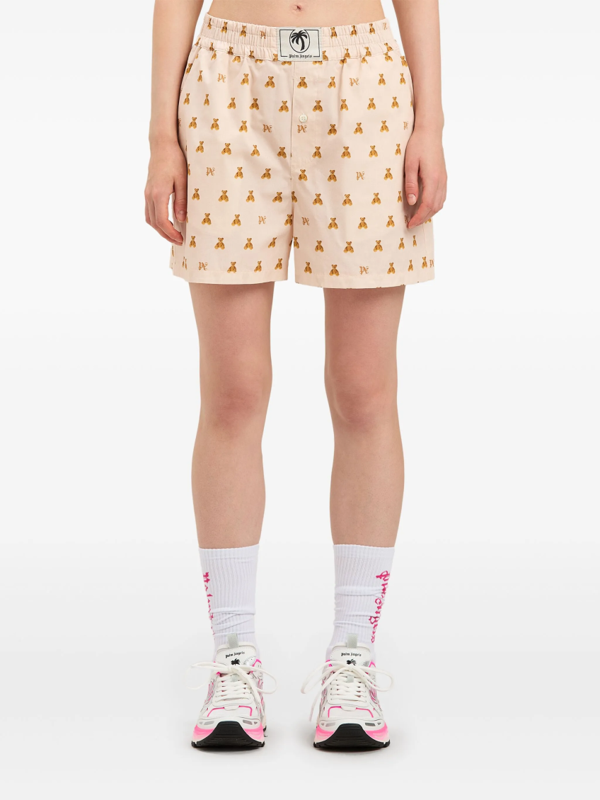 Soft Pink Monogram Shorts 3