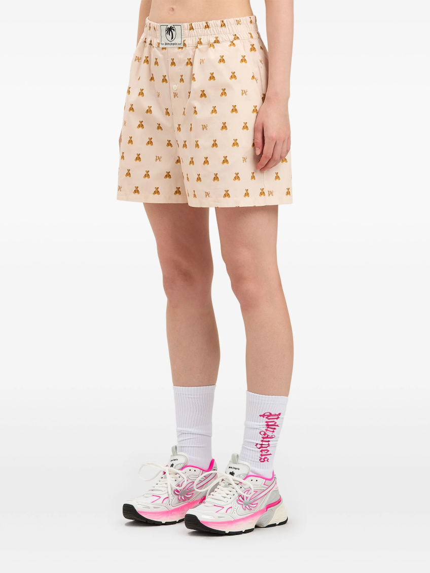 Soft Pink Monogram Shorts 4