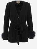 Black Wool Cardigan 1