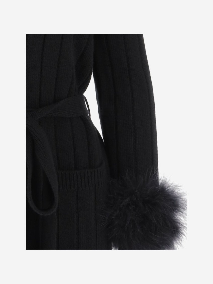 Black Wool Cardigan 3