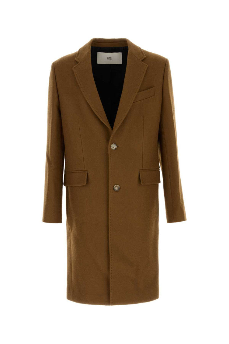 Brown Single-Breasted Coat 1