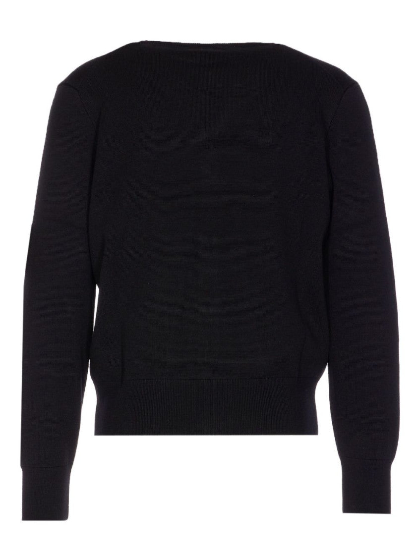 Black Wool Cardigan 3