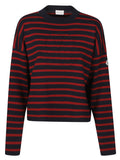 Blue Red Striped Sweater 1