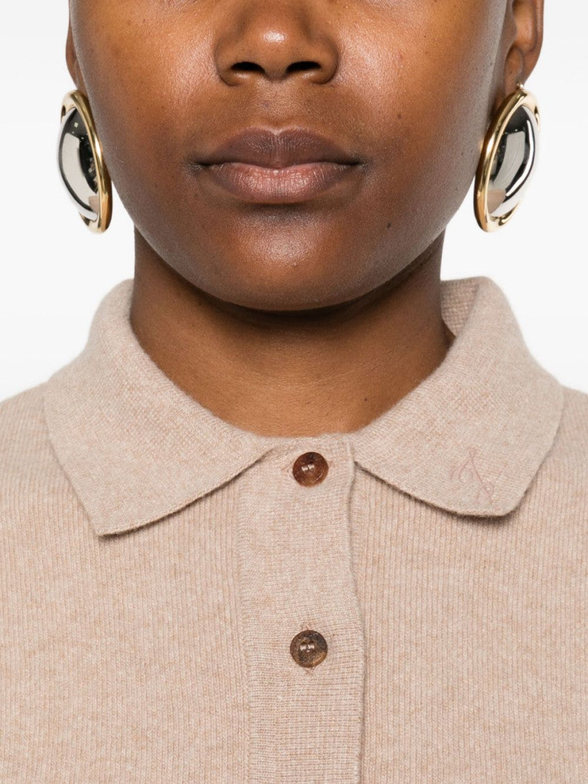Beige Polo Sweater 5