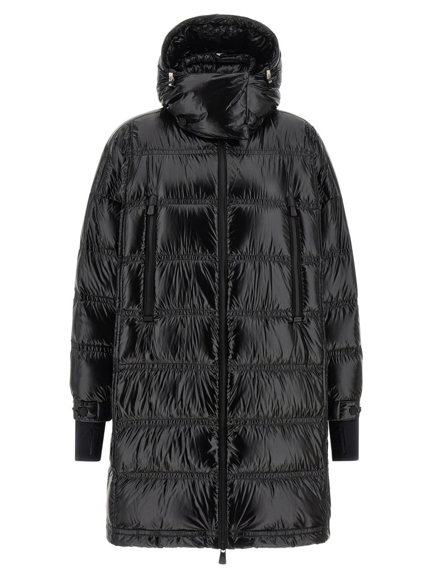 Black Quilted Hood Jacket 1
