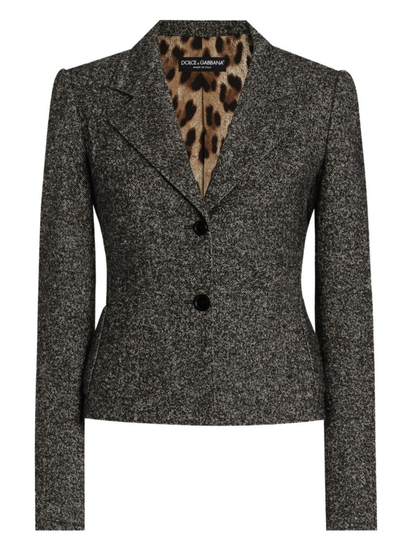 Grey Single-breasted Blazer 1