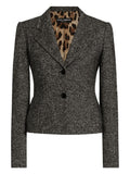 Grey Single-breasted Blazer 1