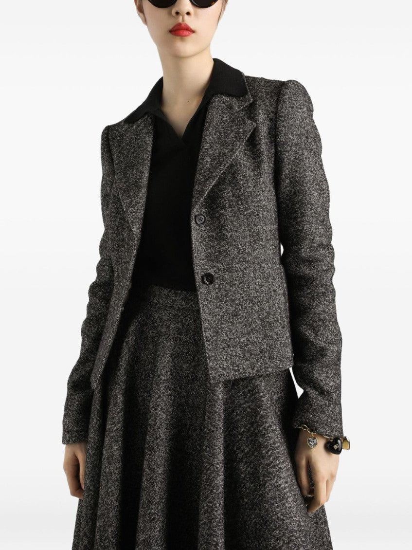 Grey Single-breasted Blazer 3