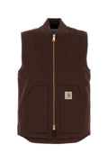 Brown Sleeveless Logo Vest 1