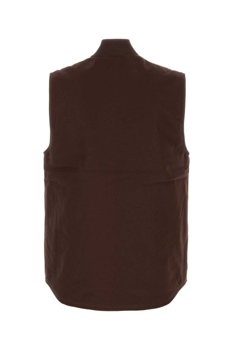 Brown Sleeveless Logo Vest 2